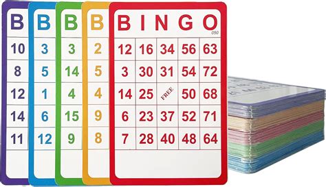 Bingo Cards Resuable Bingo Paper Game Cardstock Bulk 5.